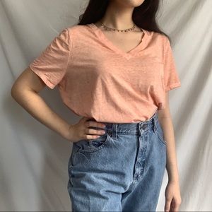 Mudd Peach Burnout Tee